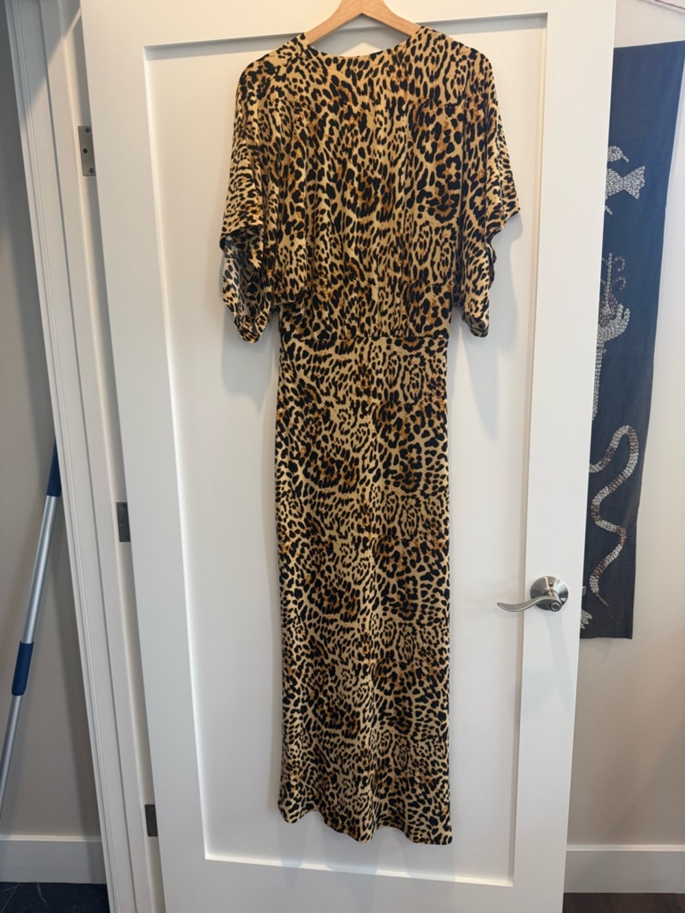Norma Kamali Leopard-Print Obie Gown in Creamy Cat - Picture 6 of 6